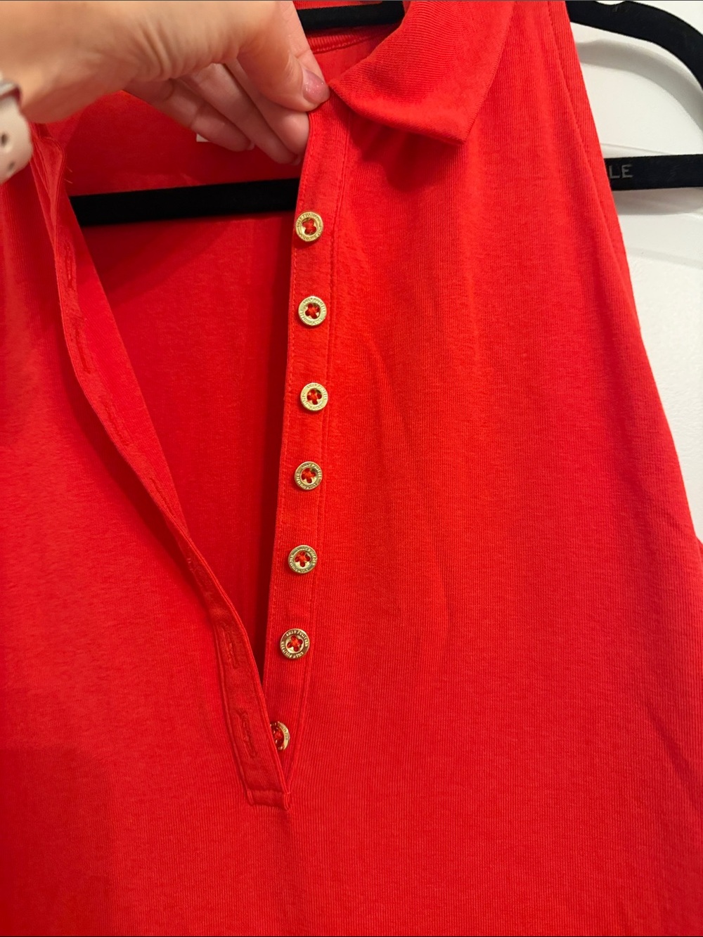 Lilly Pulitzer Sleeveless Red Polo Midi Dress - Picture 3 of 4